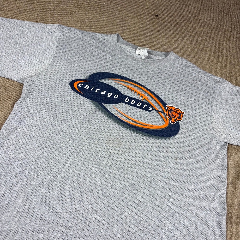 Iron Knights Athletics NFL Chicago Bears Shirt Mens 2XL Gray Mesh Short Sleeve